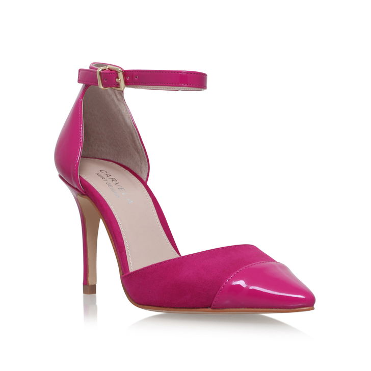 CARVELA Kayote Pink Mid Heel Court Shoes endource
