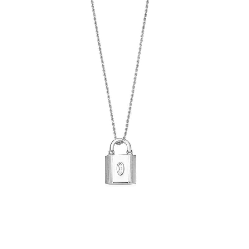 Missoma Small Ridge Padlock Necklace