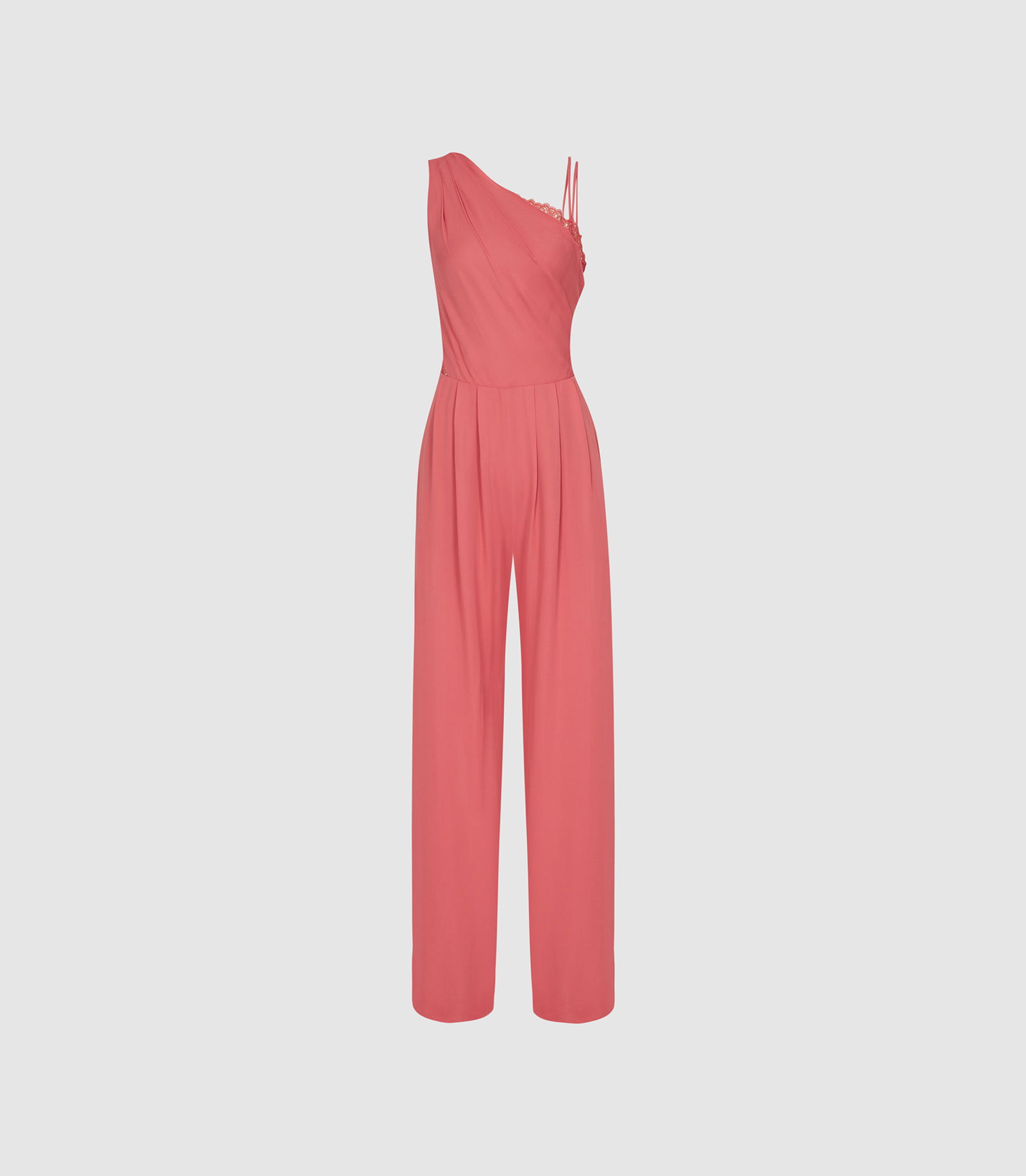 ASYOU knitted rib body sculpt jumpsuit in sand