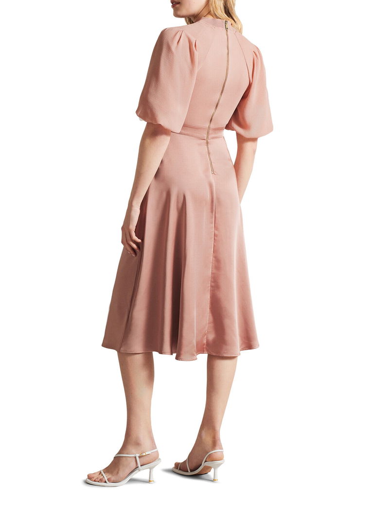green emerald velvet dress Ted Baker Carneli Sleeveless Inverted Pleat Midi Dress Women's  Kicks  Machine
