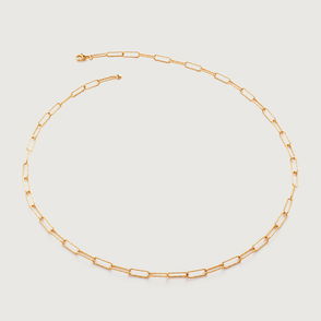 Snake Chain Necklace 46cm/18' in 18k Gold Vermeil on Sterling Silver