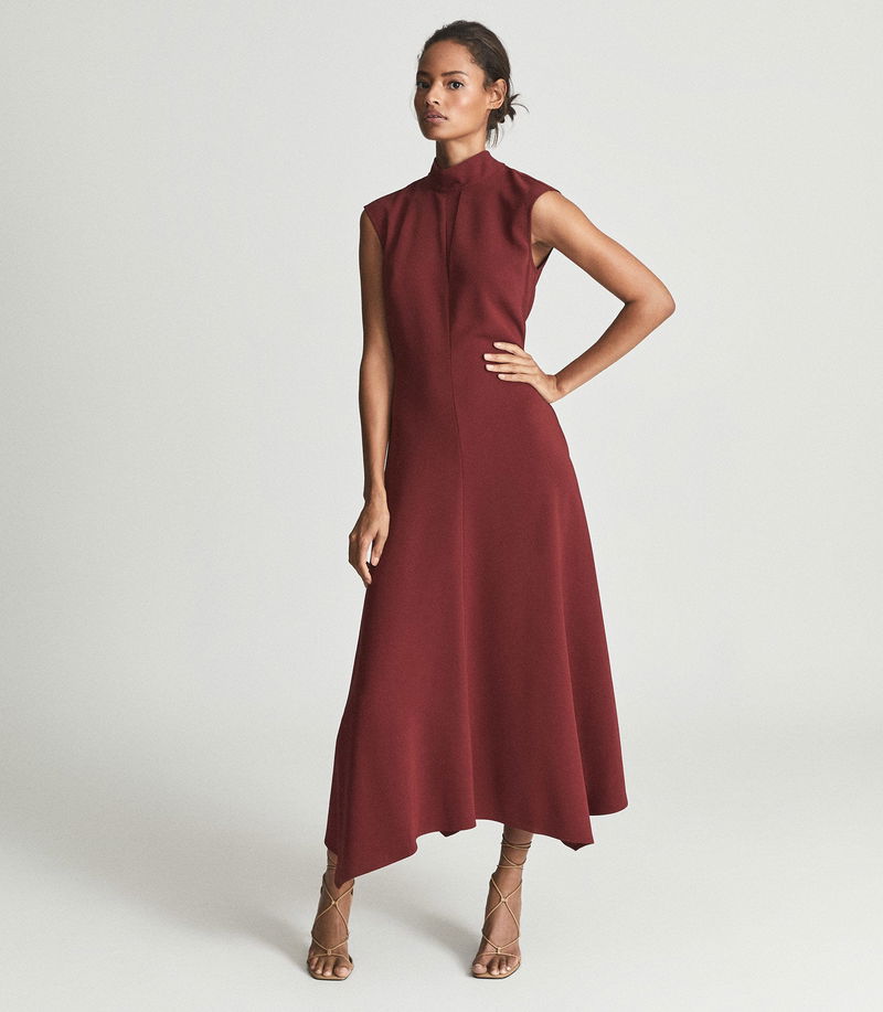 REISS Livvy Open Back Midi Dress | endource