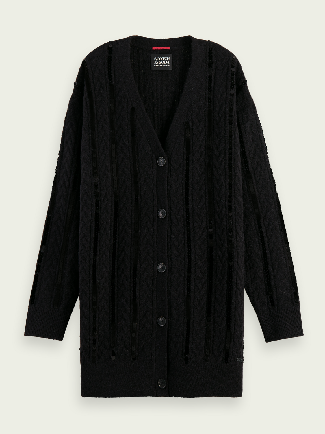 sprit knit cardigan-2col