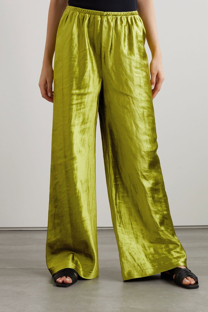 Silk-blend Satin Pants