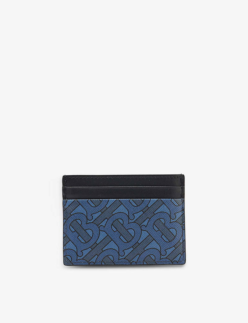 BURBERRY Monogram-Print Coated-Canvas Card Holder endource