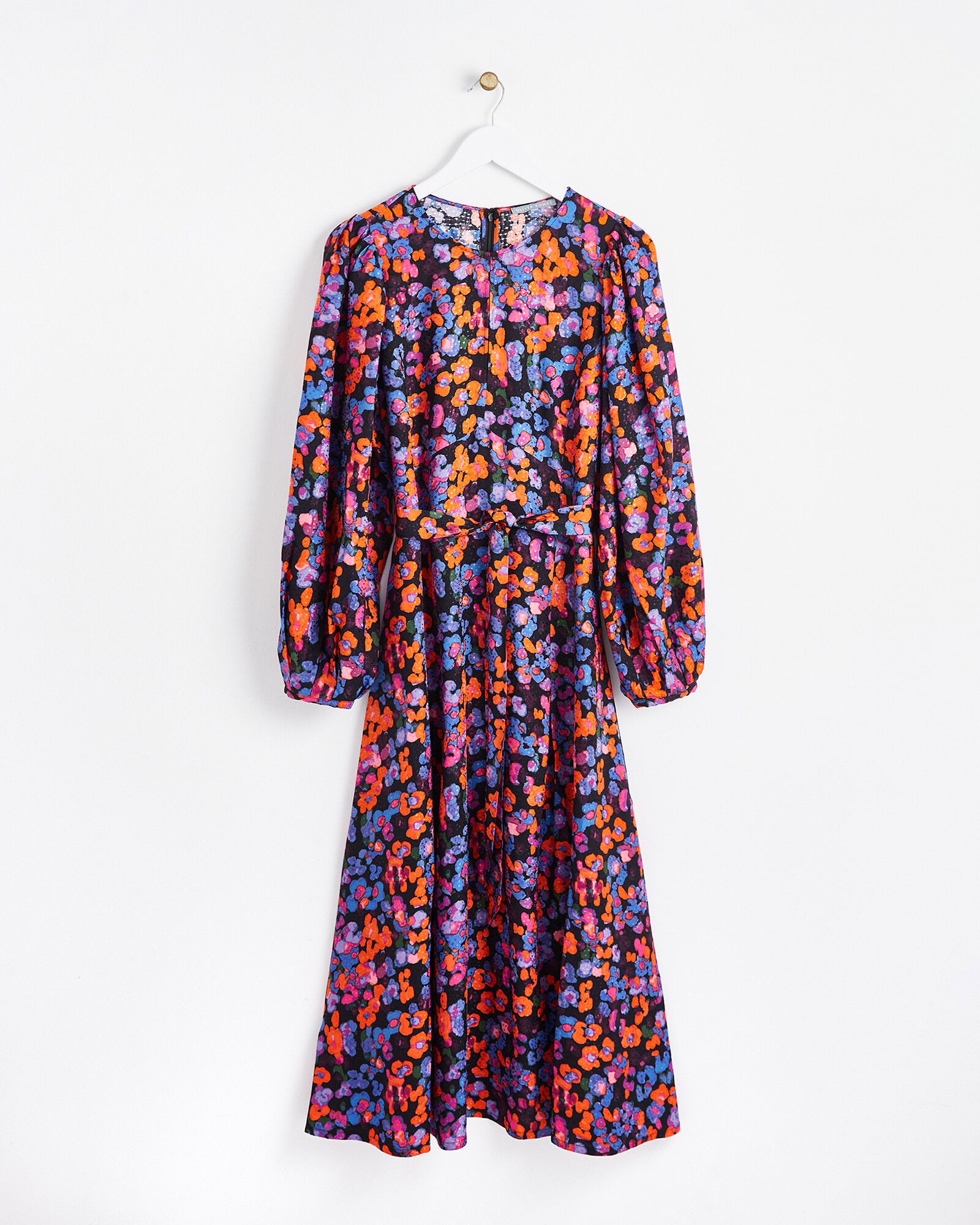 OLIVER BONAS Disco Lights Print Midi Dress in Multi Endource