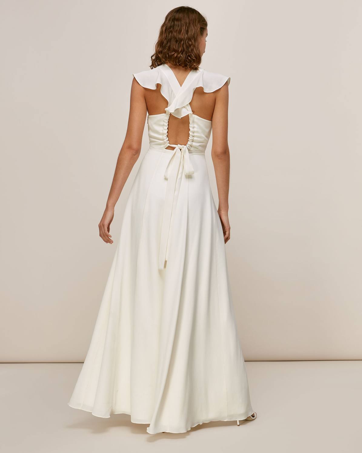 whistles eve silk wedding dress Silk Whistles Open Back Dress WHISTLES Tie Back Maxi Dress Endource
