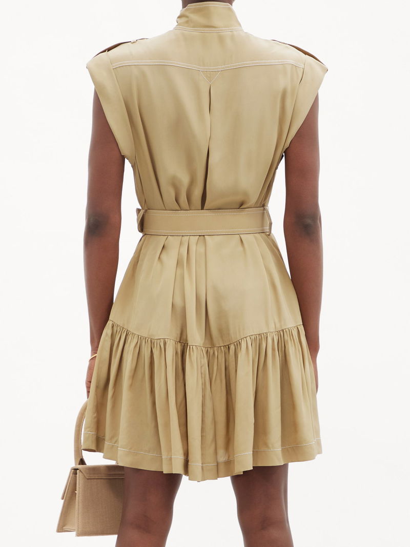 zimmermann silk utility mini dress Zimmermann Lemon Silk Utility Short Dress US Size 6 AU Size 1 ($ 650)