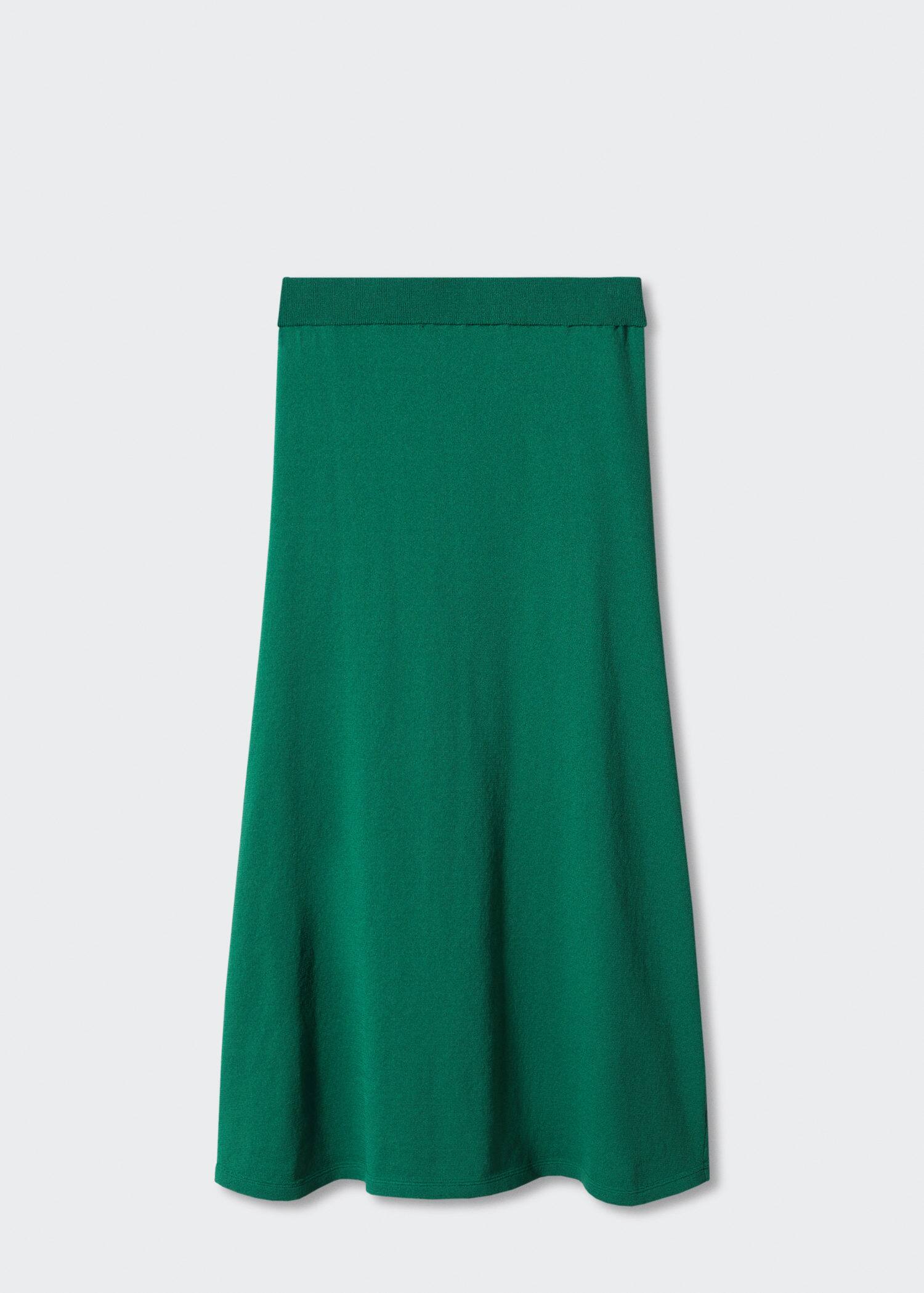 Mango Ribbed Midi Skirt Endource