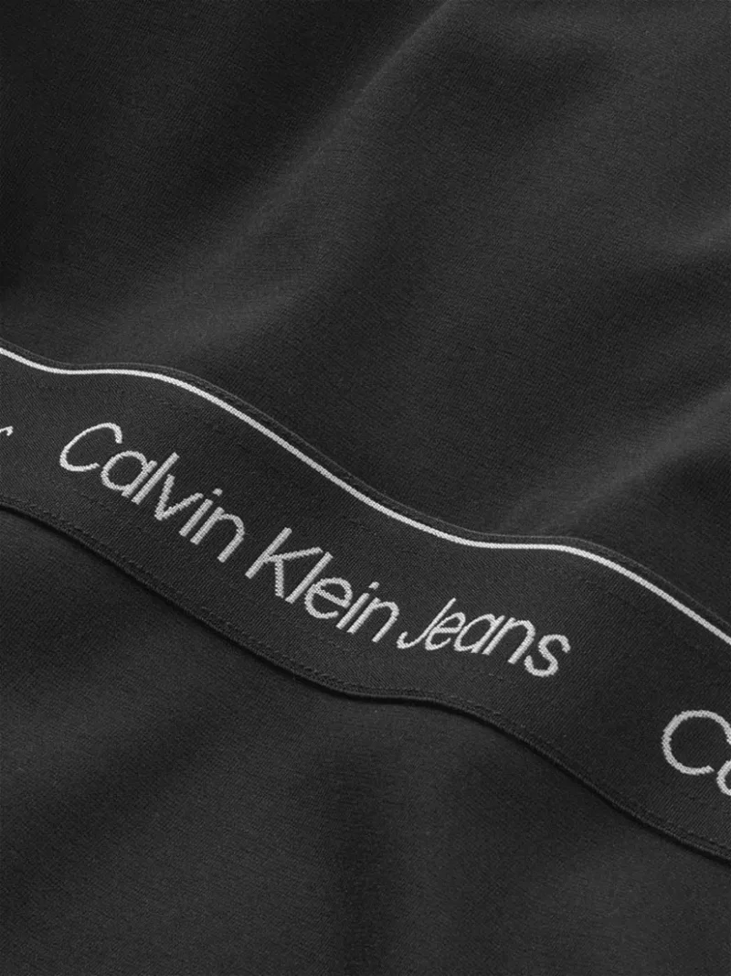 CALVIN KLEIN Punto Logo CK Endource in | Tape Black Skater Dress