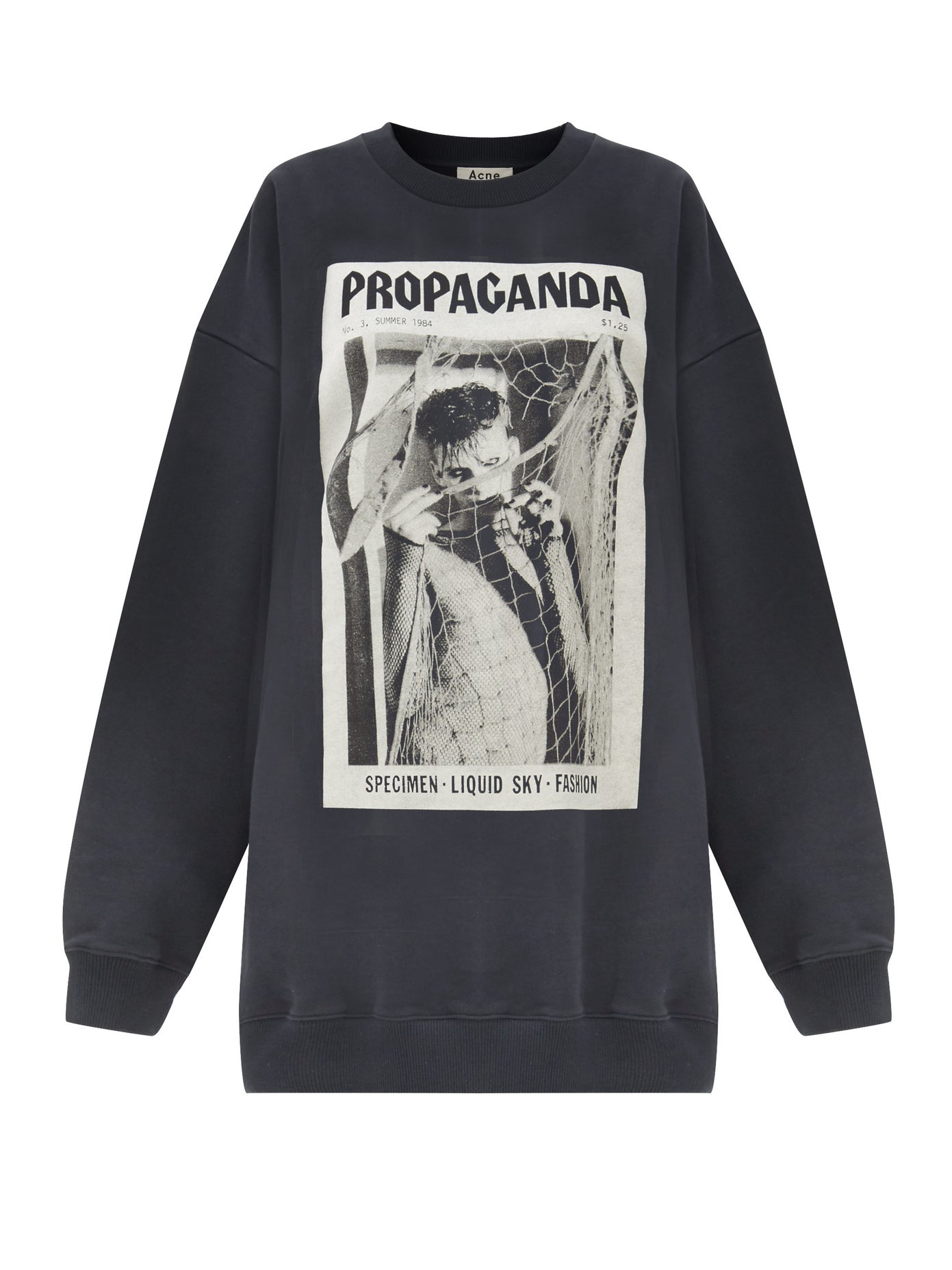 ACNE STUDIOS Fina Propaganda Magazine-Print Cotton Sweatshirt 