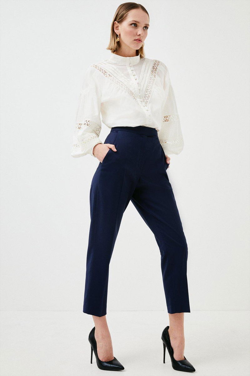 Lydia Millen x Karen Millen - Petite Slim Leg Trouser