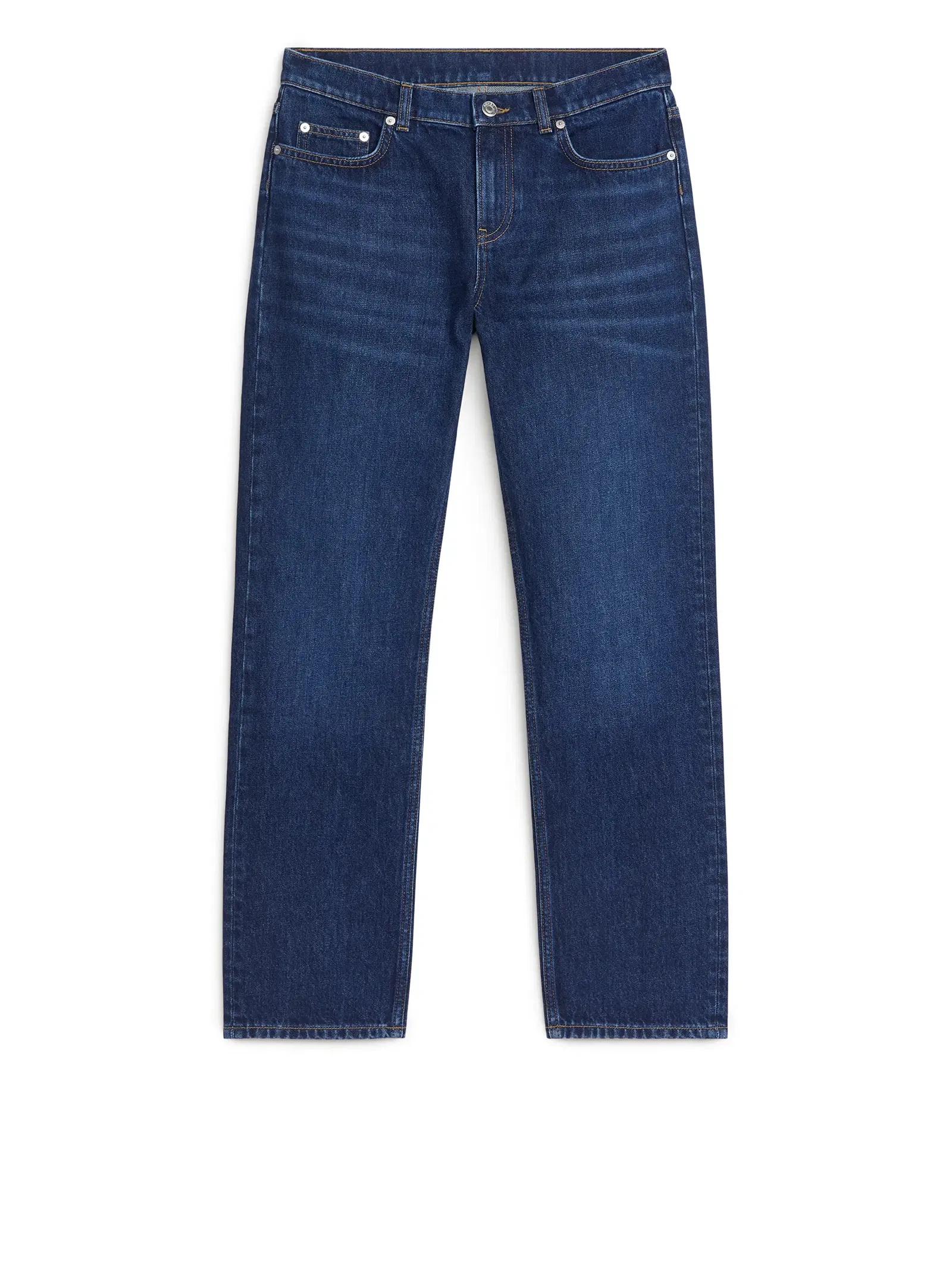 ARKET Hazel Low Straight Jeans in Vintage Blue | Endource