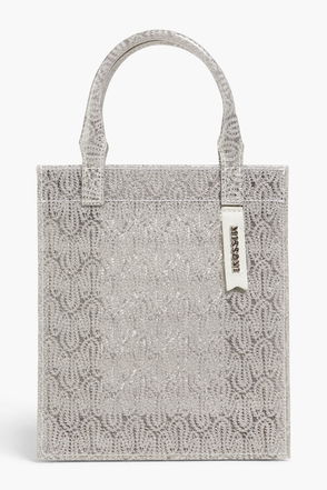 OFF-WHITE Day-Off 33 leather-trimmed printed PVC tote