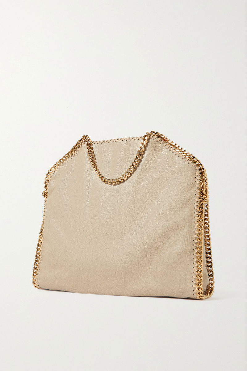 Falabella medium vegetarian brushed-leather shoulder bag