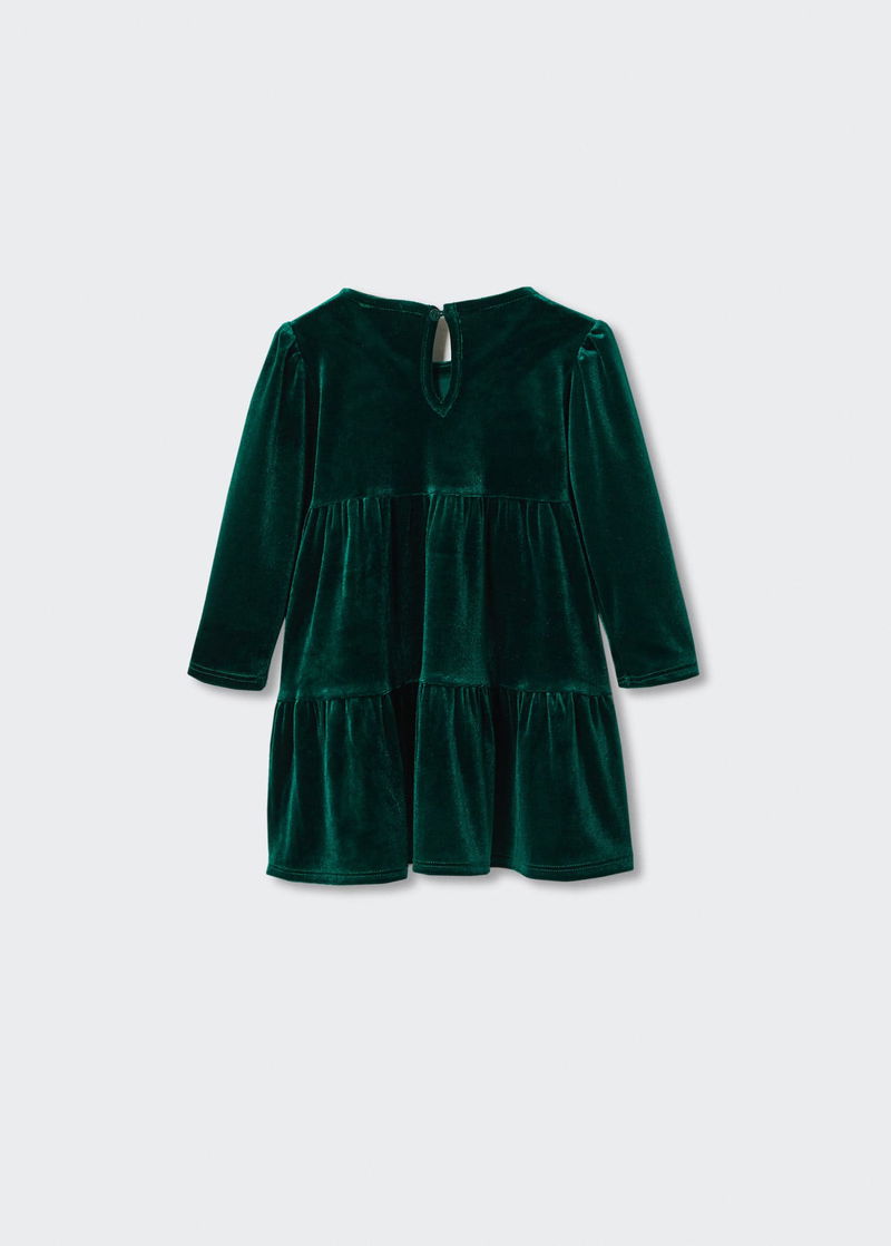 green emerald velvet dress Dark Green Velvet Dress - Bridesmaid Dress main image 0