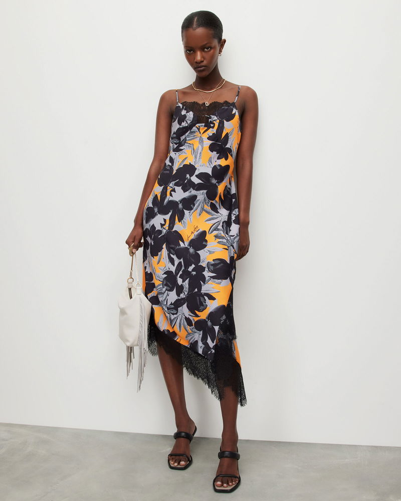 all saints orange dress Allsaints Hadley Venetia Dress In Orange - 44% Off