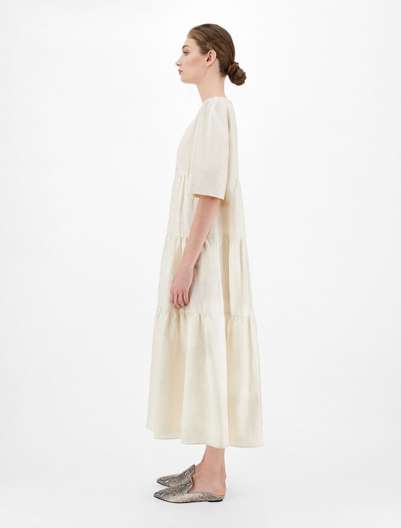 chinese dress ladies Dimitri" Linen Dress