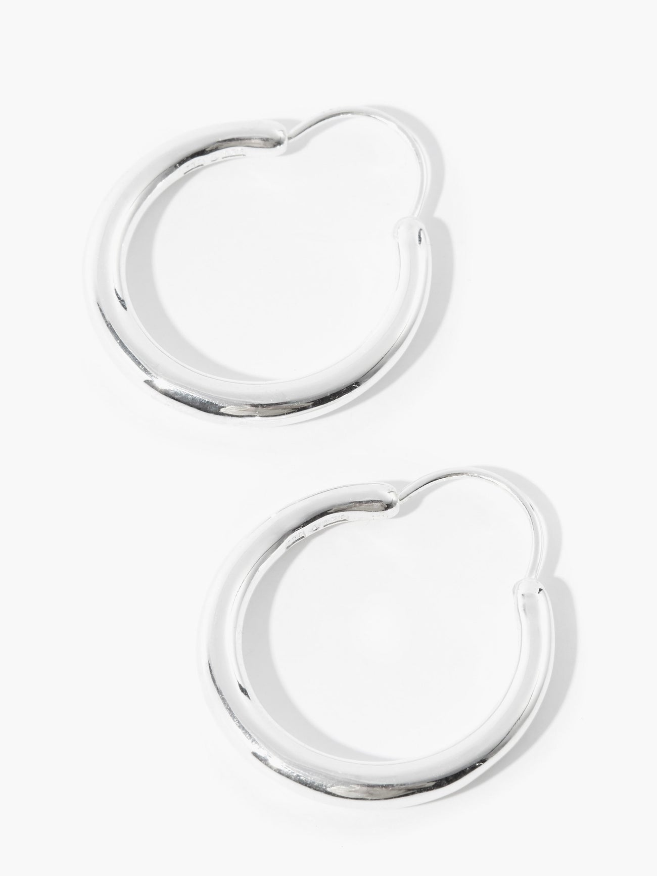 ALL BLUES Snake Large Sterling-Silver Hoop Earrings | endource