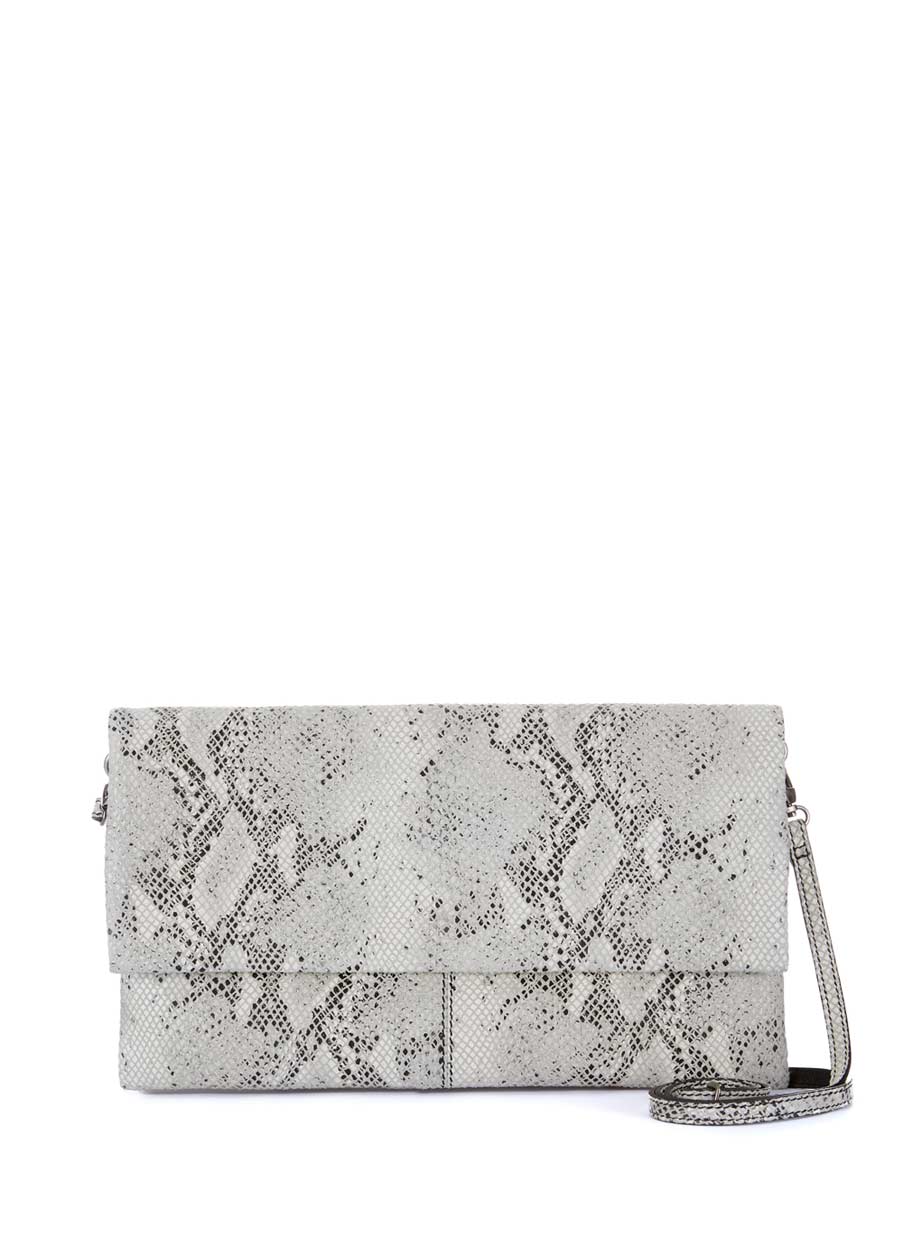 Mint Velvet Lily Snake Print Clutch Bag Endource