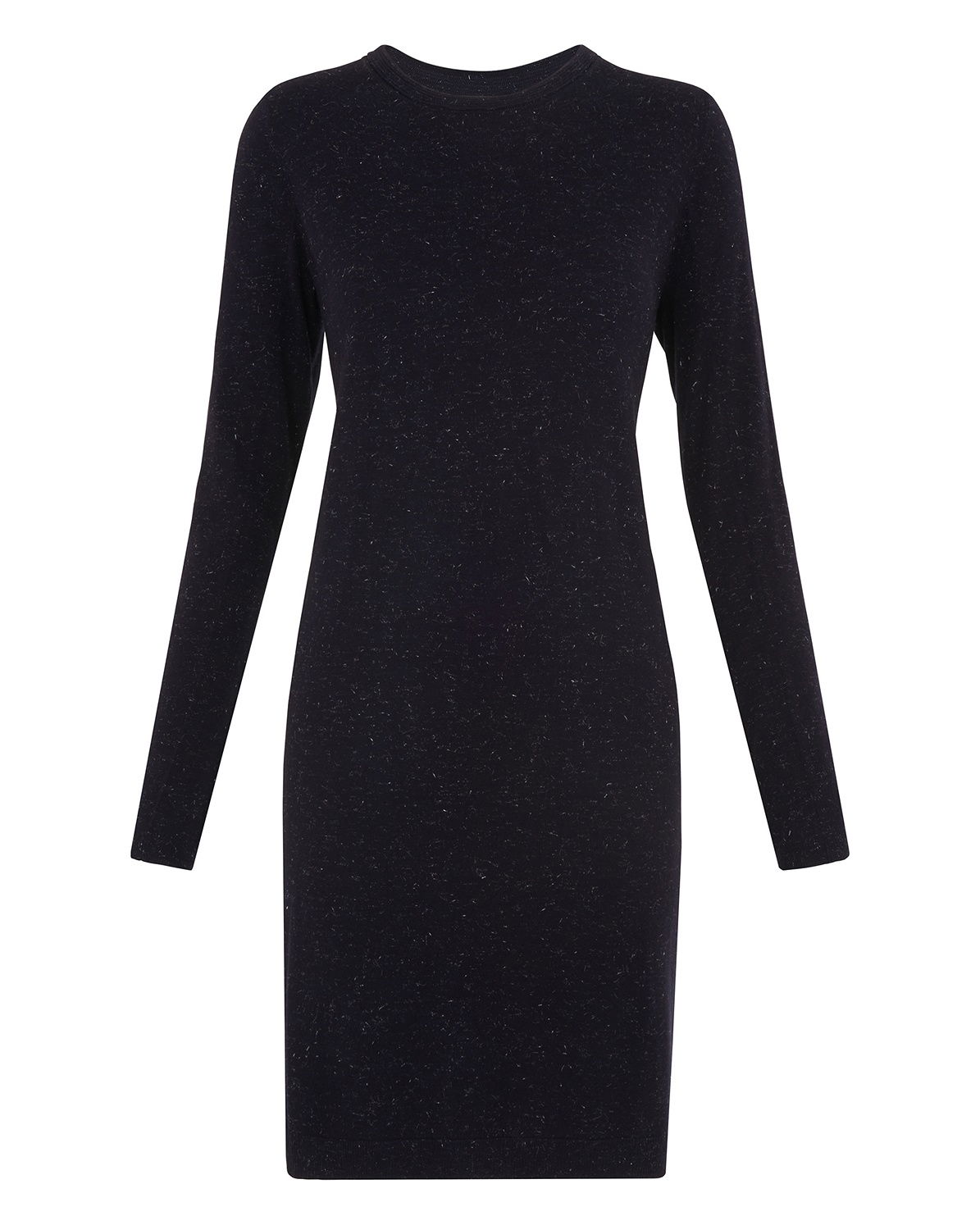 WHISTLES Annie Sparkle Knit Dress in Navy Endource