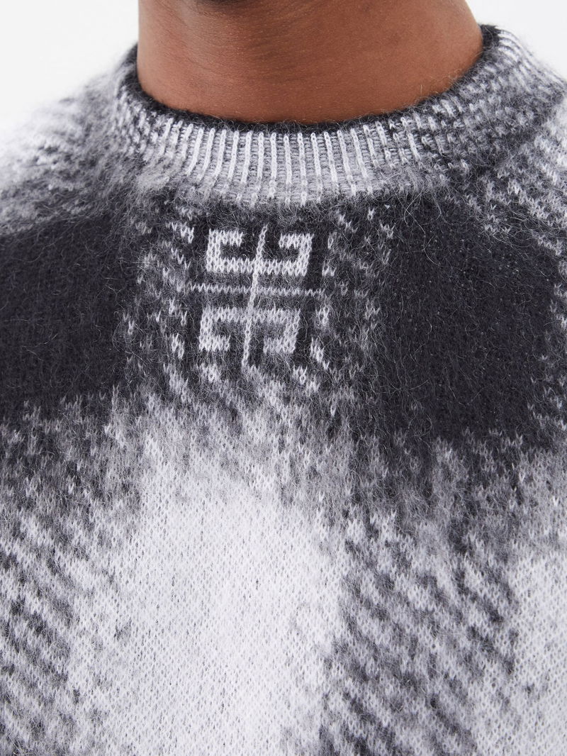 GIVENCHY 4G Jacquard Mohair-Blend Sweater endource