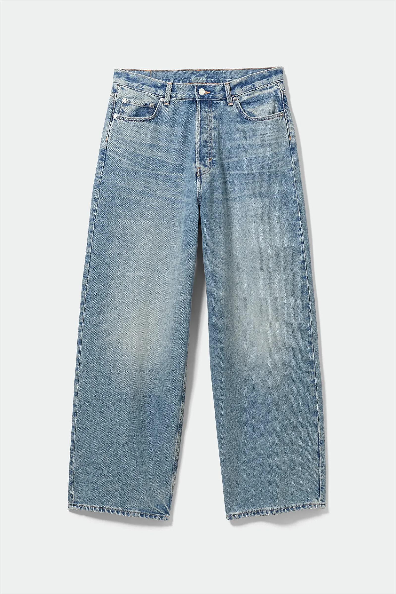 WEEKDAY Astro Loose Baggy Jeans in Seventeen blue | Endource