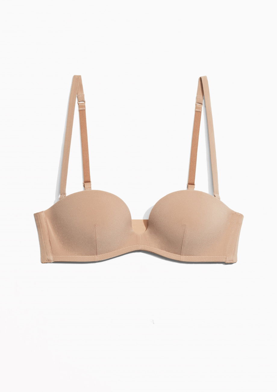 John Lewis ANYDAY Anya Padded Seam Free Bra, Black at John Lewis & Partners