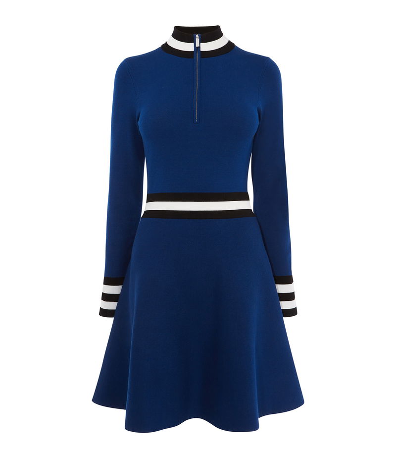 KAREN MILLEN Sporty High-Neck Dress | Endource