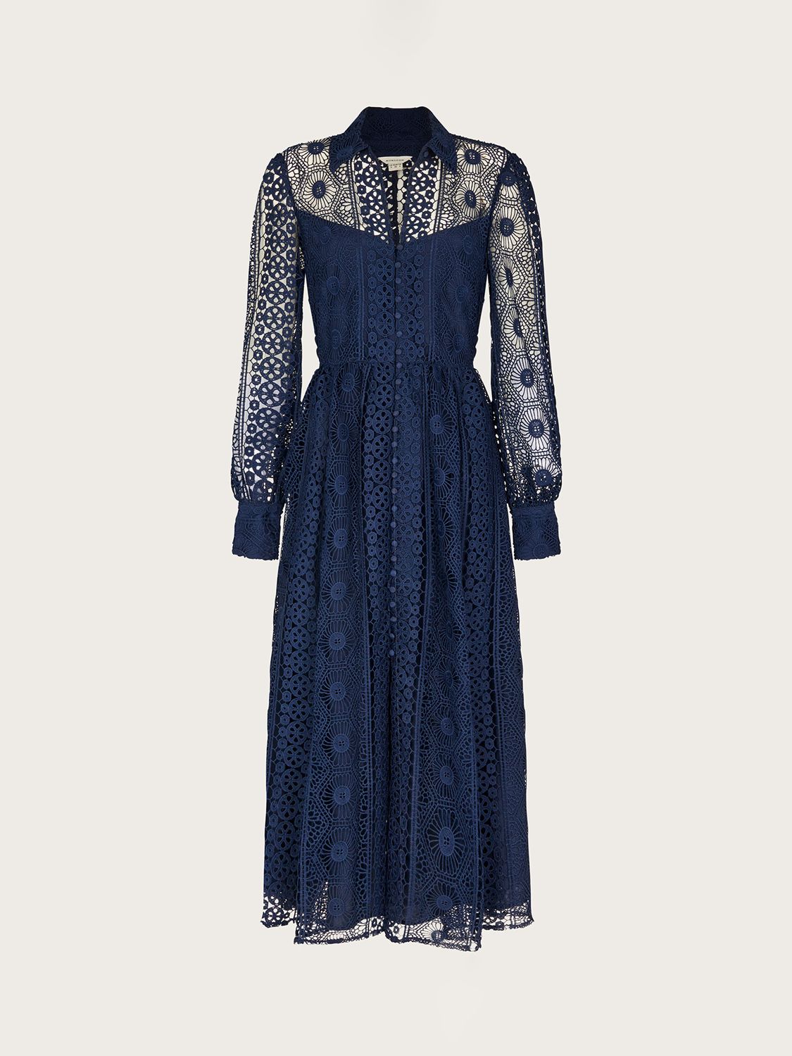 monsoon navy lace dress Buy Monsoon Blue Betty Lace Puff Sleeve Midi Dress from Next USA