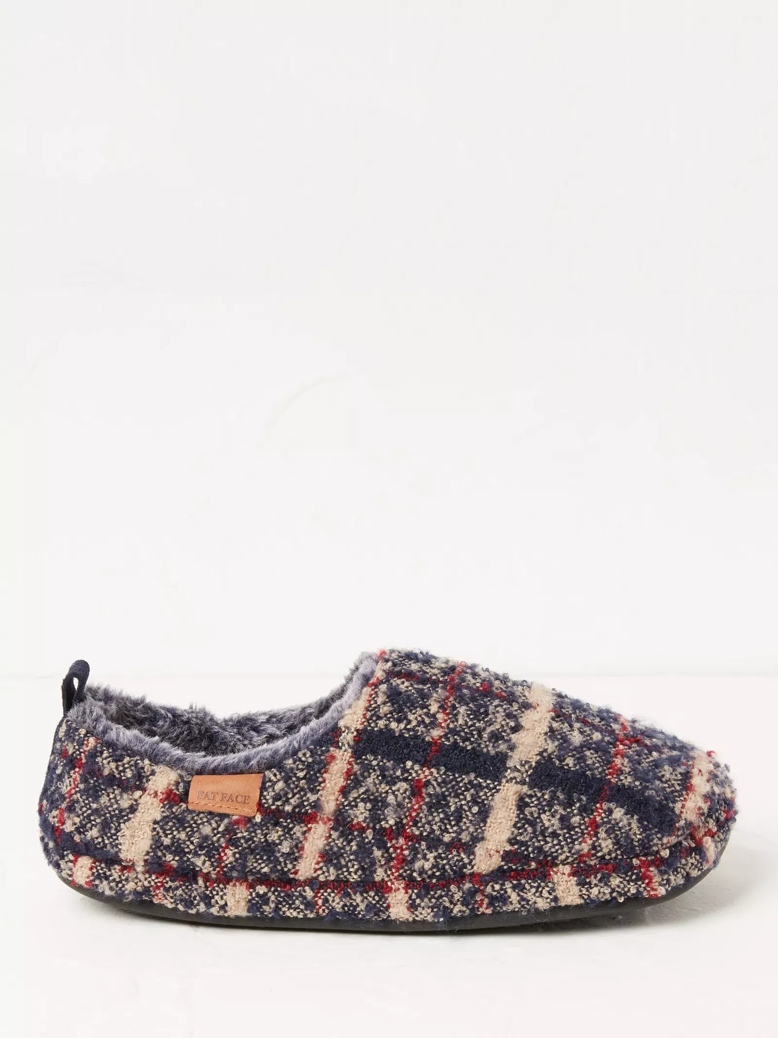 Fatface Mens Slippers Buy FatFace Harvey Black Check Mule Slippers