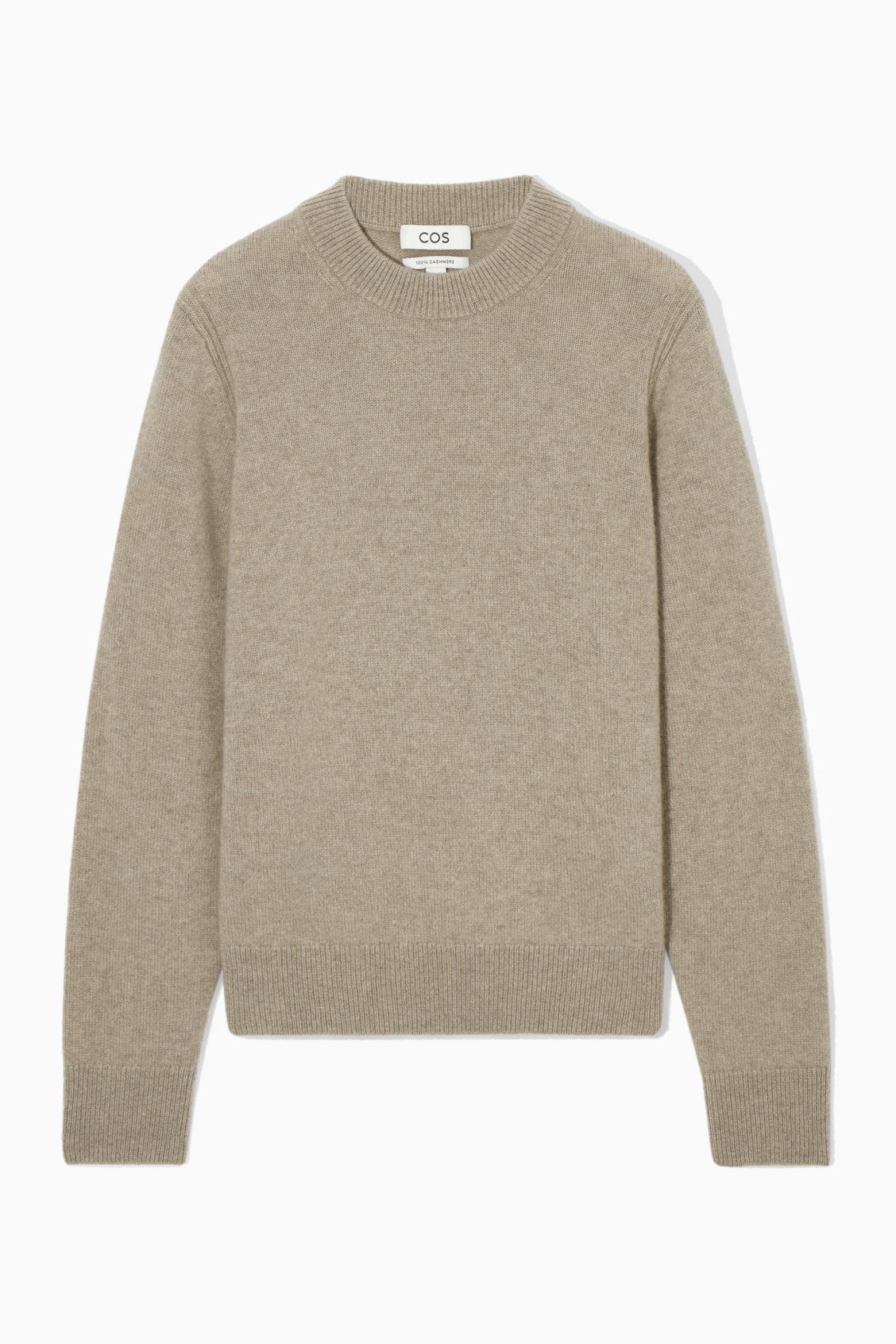 COS Pure Cashmere Jumper in BEIGE / UNDYED | Endource