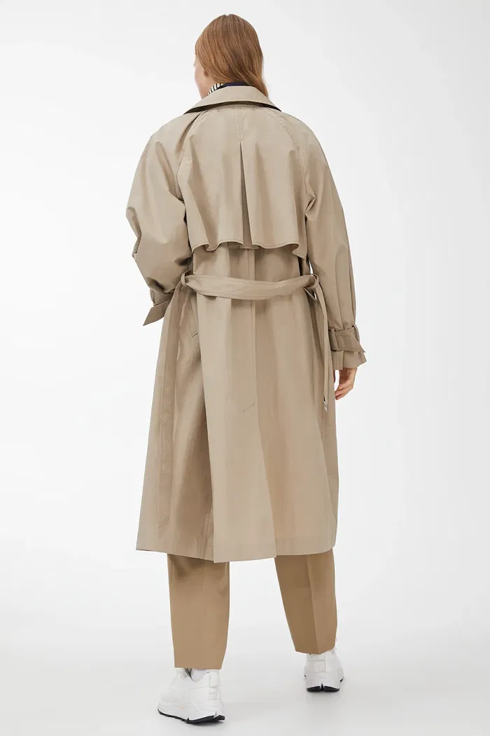 ARKET Oversized Trench Coat in Beige | Endource