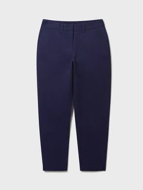 CREW CLOTHING Capri Trousers in Navy Blue