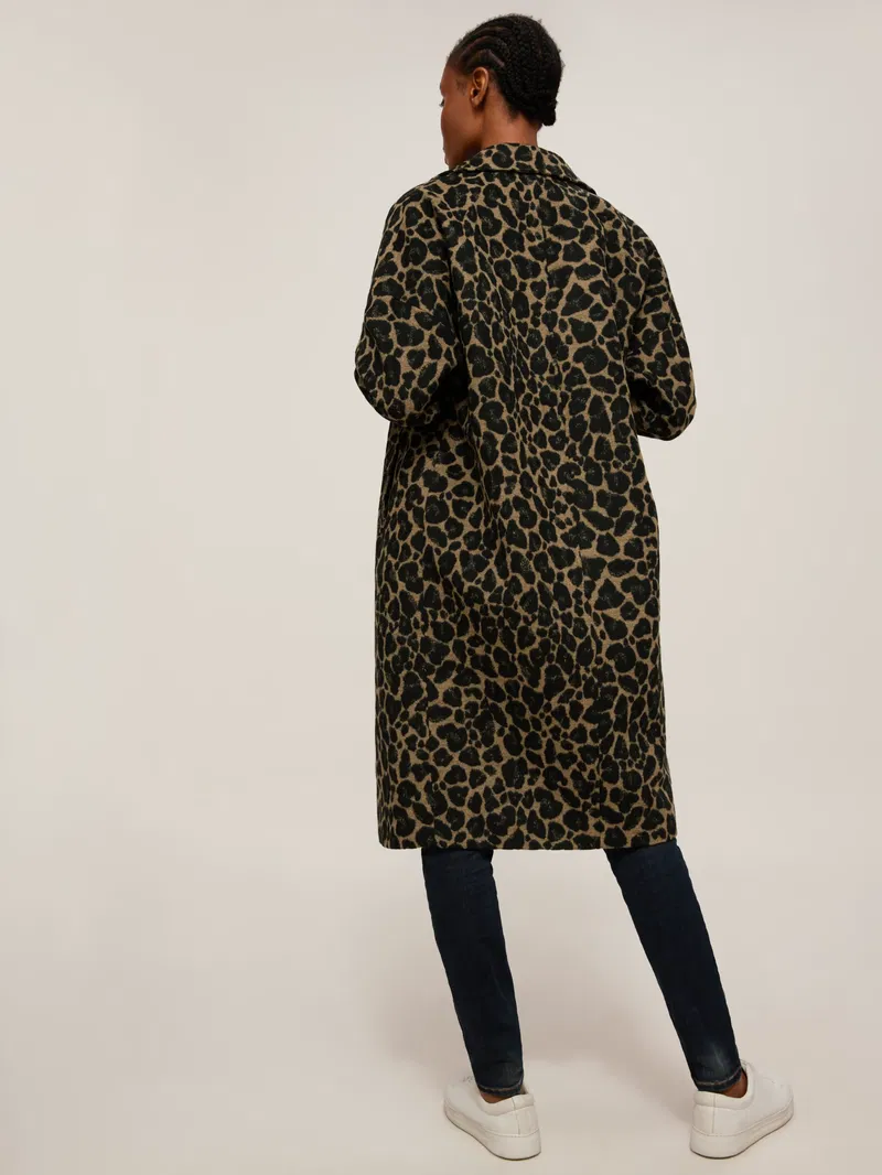 AND/OR Leopard Print Coat endource