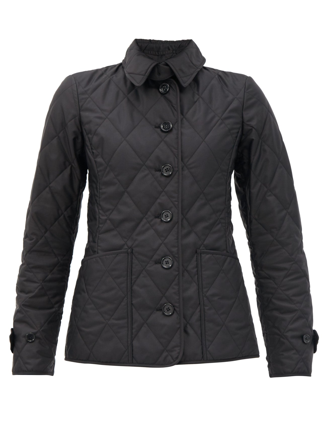 burberry diamond quilted jacket womens black