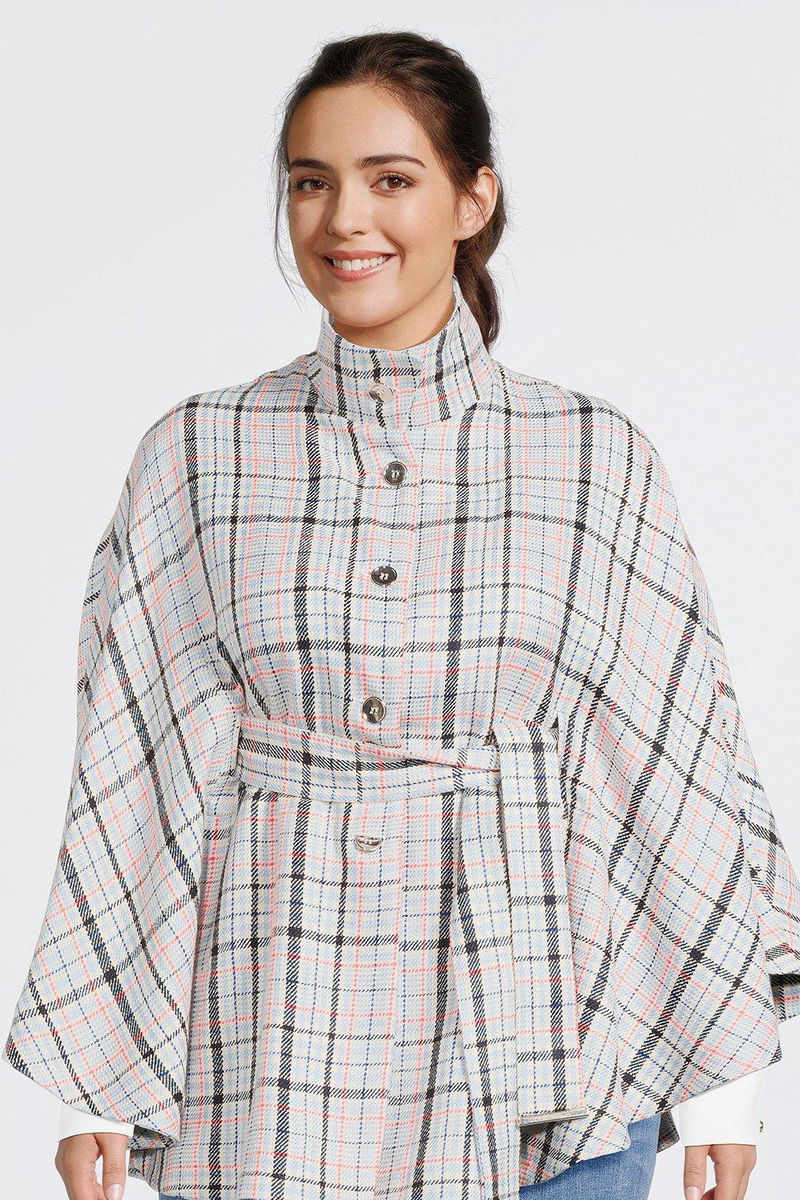 Plus Size Bright Plaid Coat KAREN MILLEN Plus Size Tailored Bright