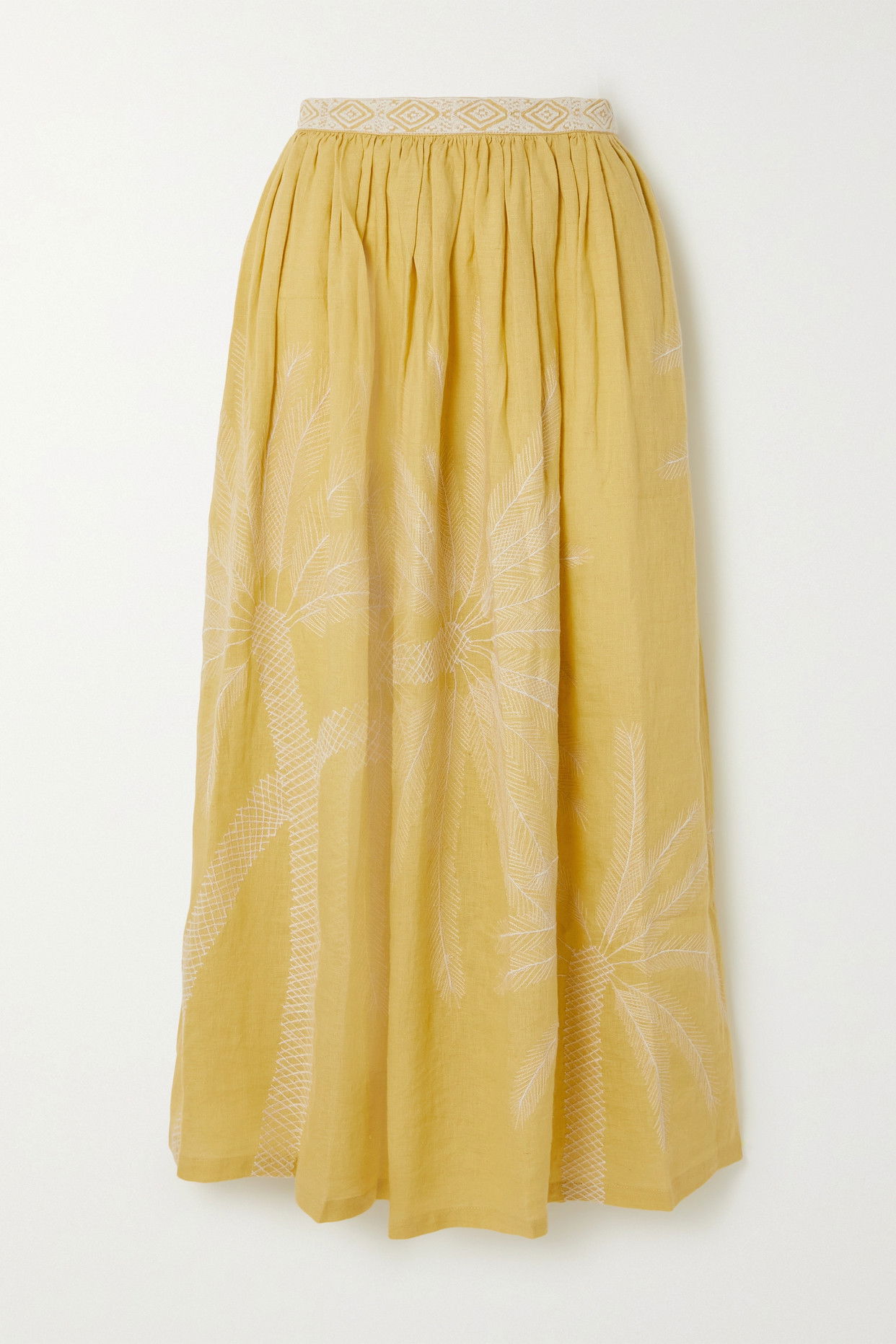 Cute Embroidered Linen Skirt