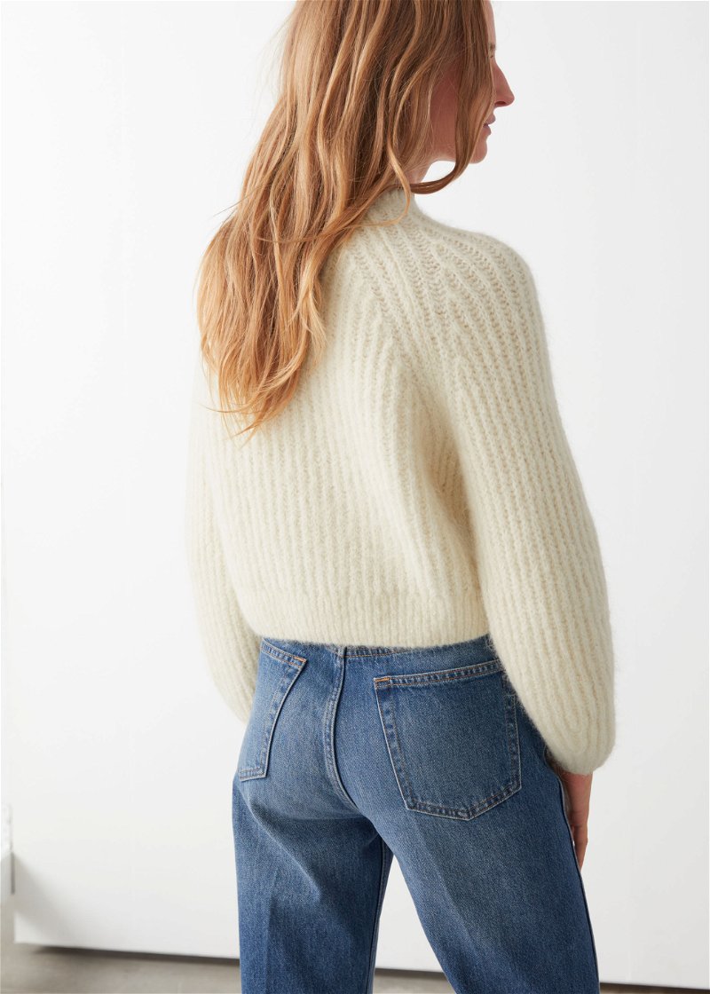 Fuzzy Ribbed Sweater