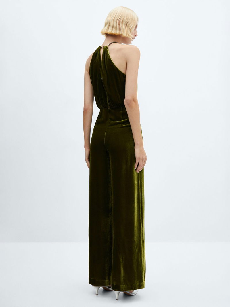 Velvet Asos Satin Jumpsuit Collective The Label Collective The Label Tie  Front Jumpsuit In