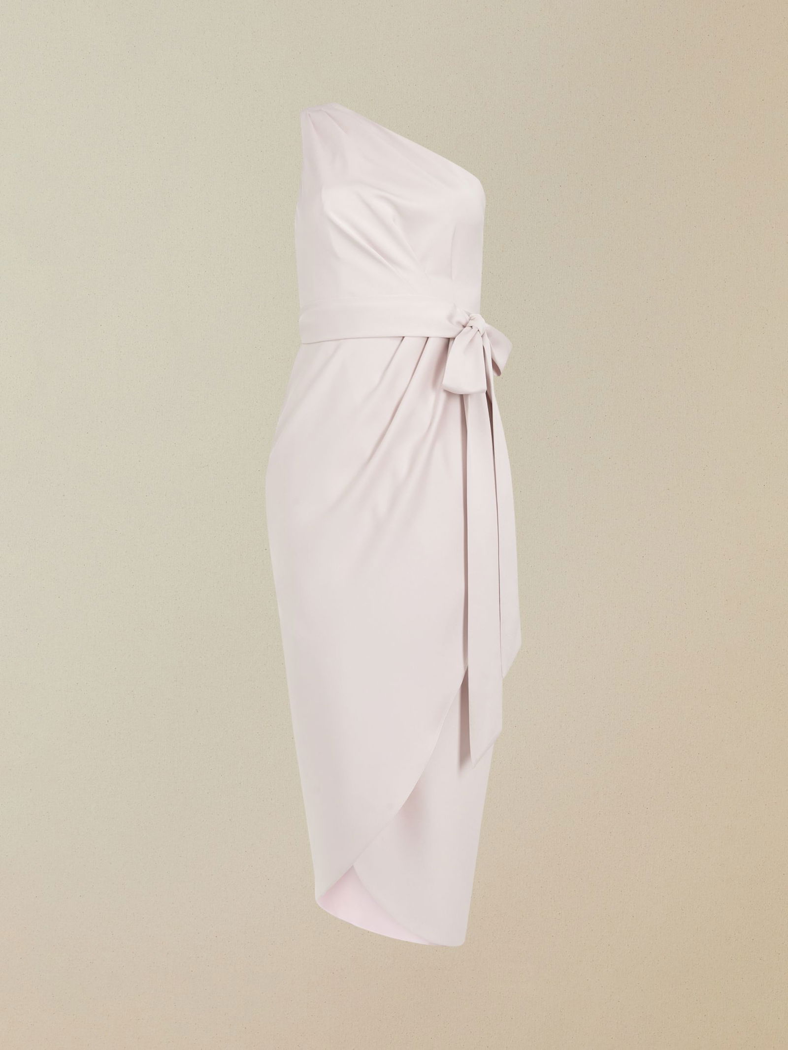 TED BAKER Gabie One Shoulder Drape Midi Dress | endource