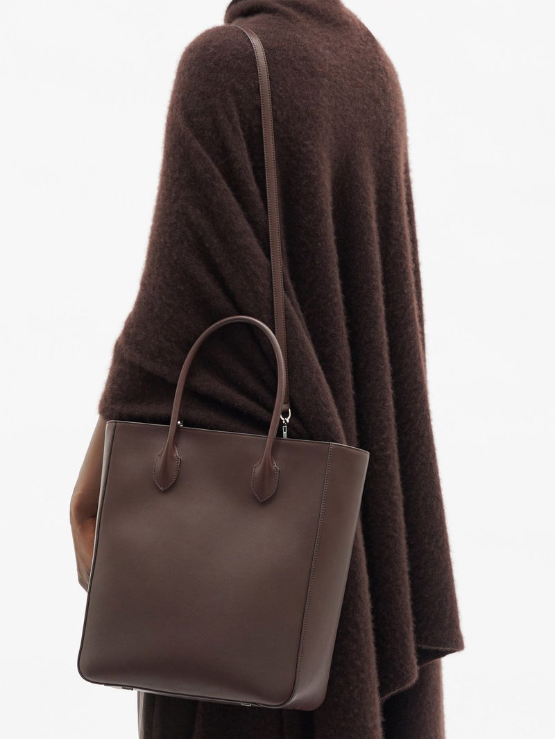 The Row Day Luxe Tote Bag in Brown