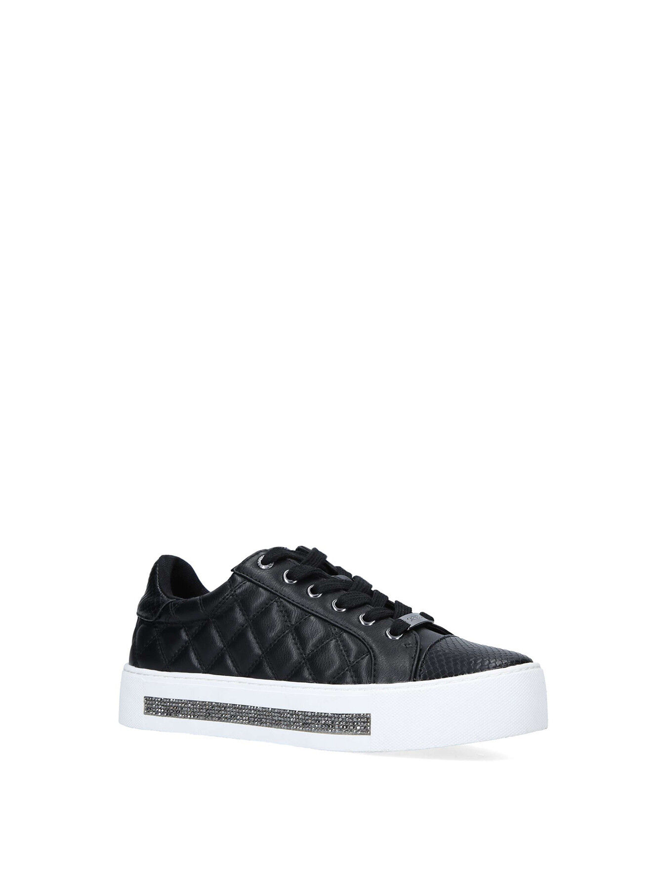 carvela jeo quilted flatform trainers