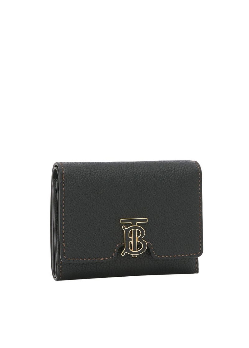 BURBERRY Grainy Leather TB Compact Wallet | Endource