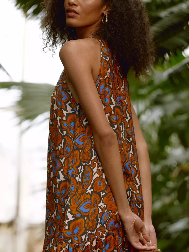 chinese dress ladies AMALFI SPIRIT MIDI DRESS – Kinga Csilla main image 1
