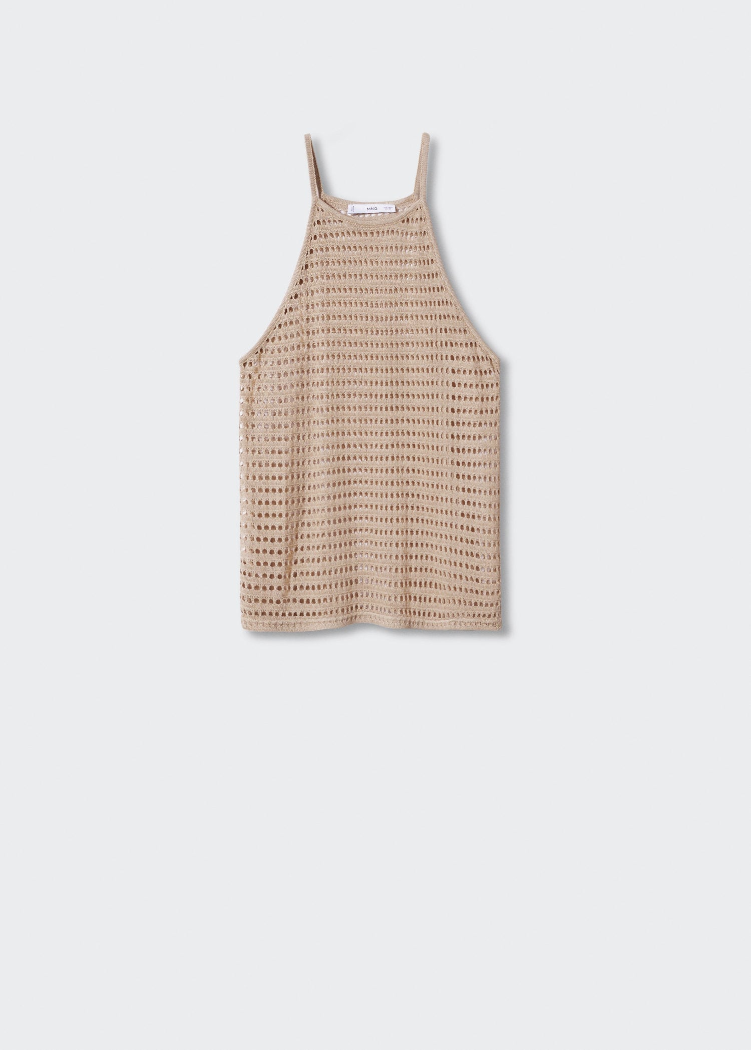 MANGO Halter Neck Knitted Top endource