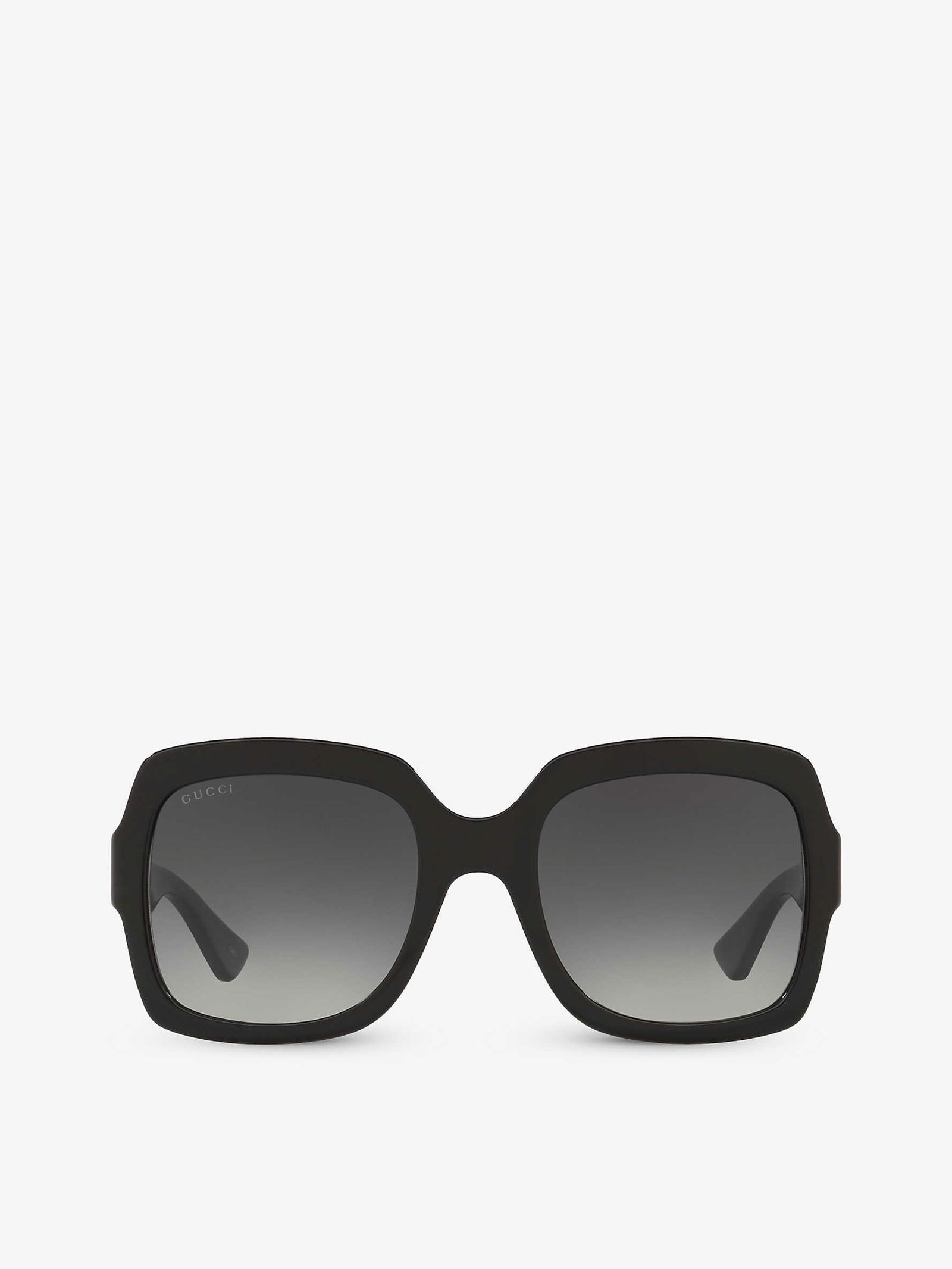 Gucci GG Logo Square Black Frame Sunglasses GG0036SN Gucci Square Sunglasses GG0036SN 002 Black/Green/Red 54mm  main image 2