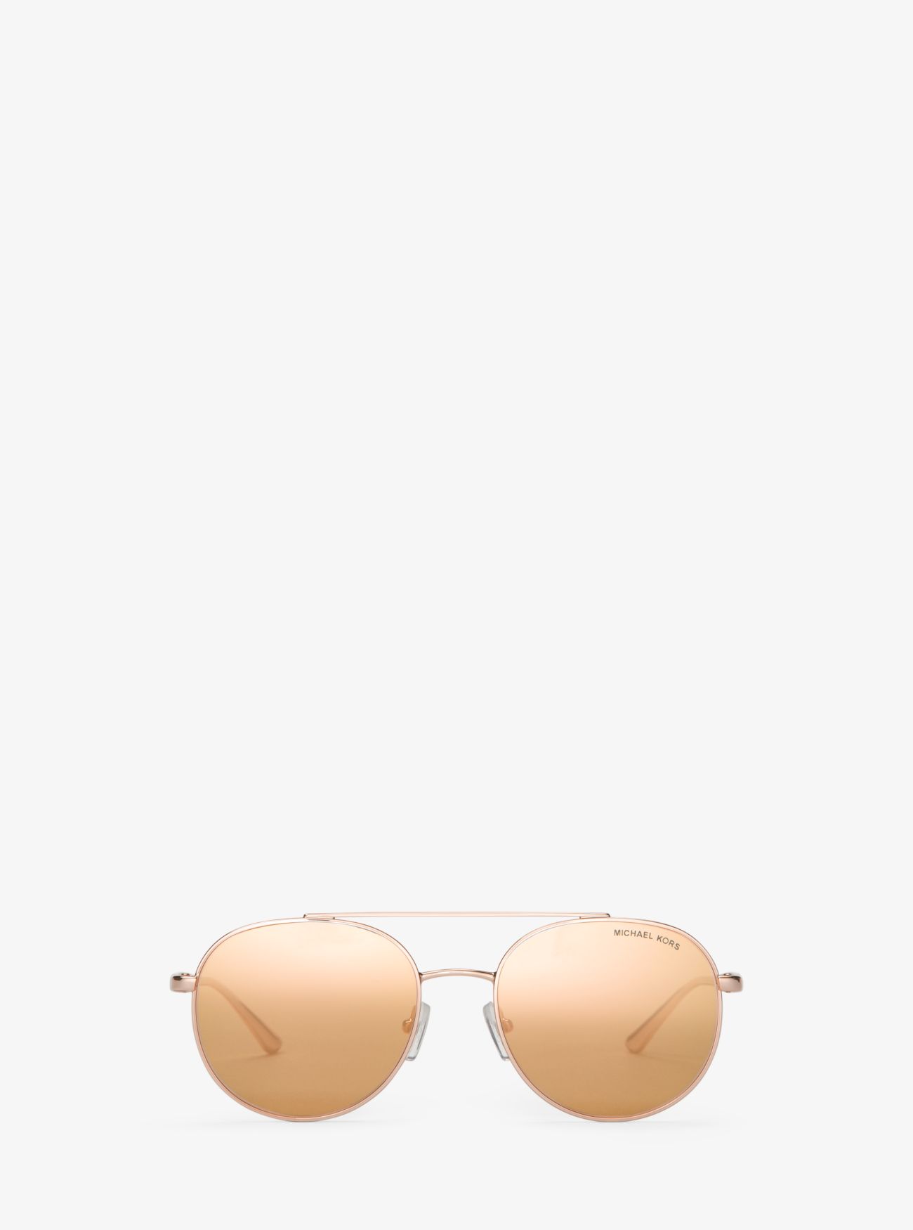 Michael Kors Lon Rounded Aviator mirrored Sunglasses Michael Kors MK1160 Biarritz Sunglasses | LensCrafters main image 3