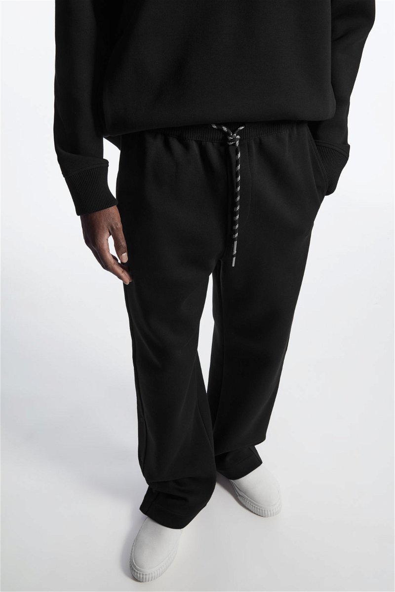 COS Relaxed Scuba Joggers in BLACK
