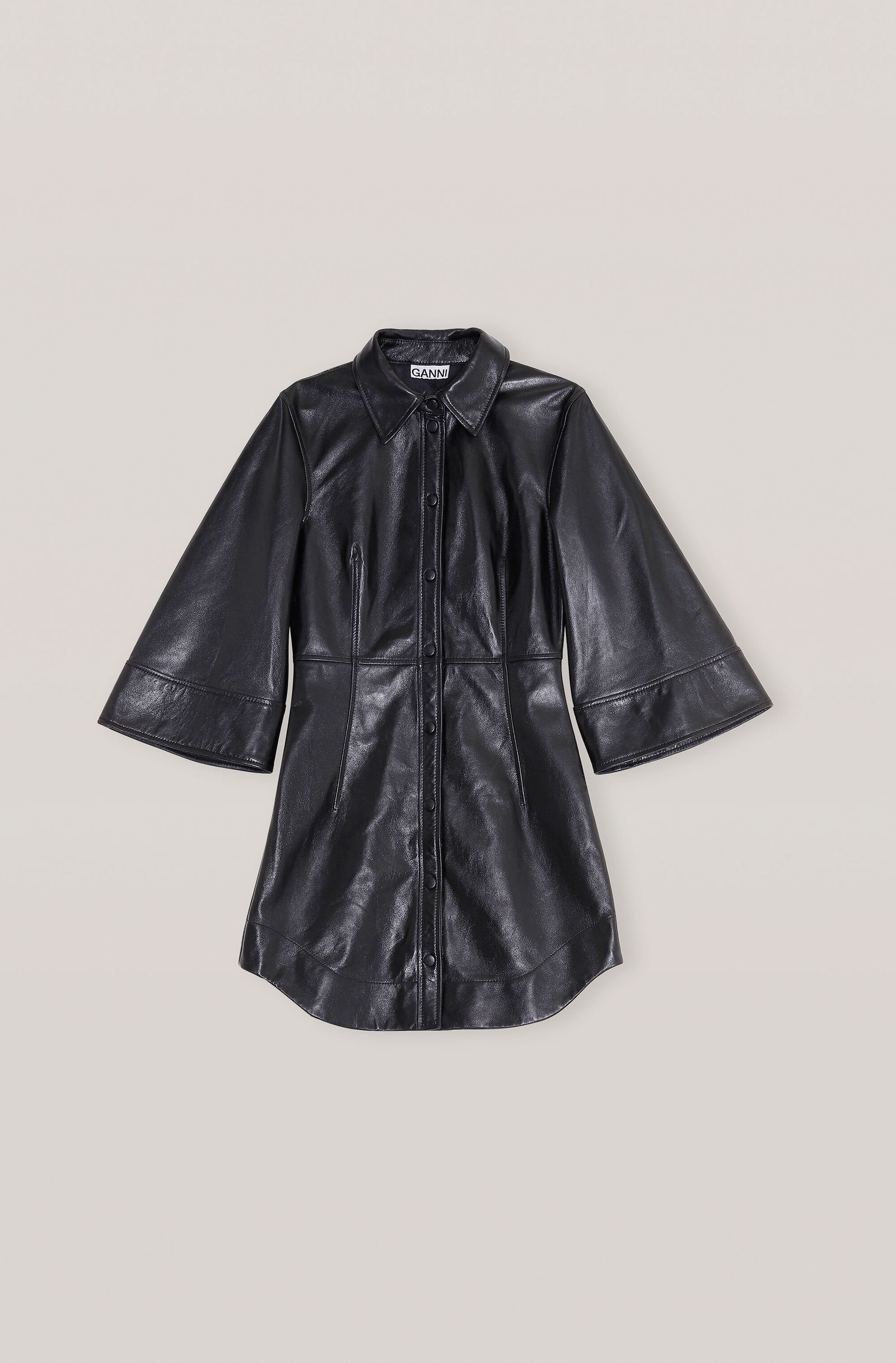 GANNI Lamb Leather Mini Dress | endource GANNI Lamb Leather Mini Dress | endource